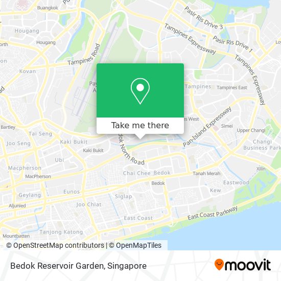 Bedok Reservoir Garden地图