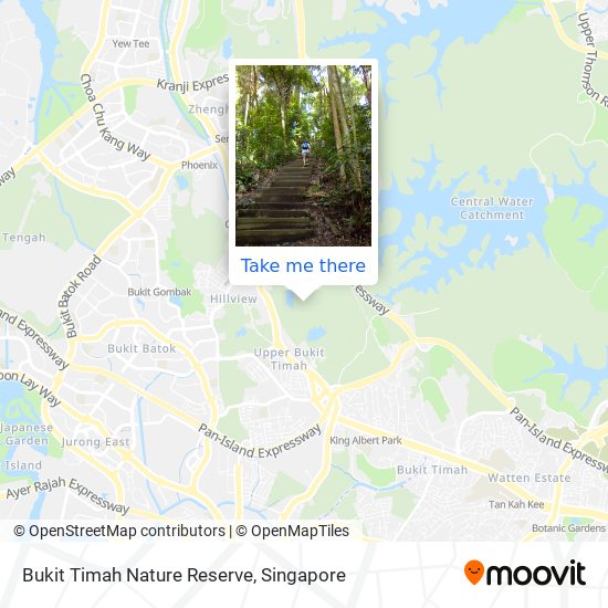 Bukit Timah Nature Reserve map