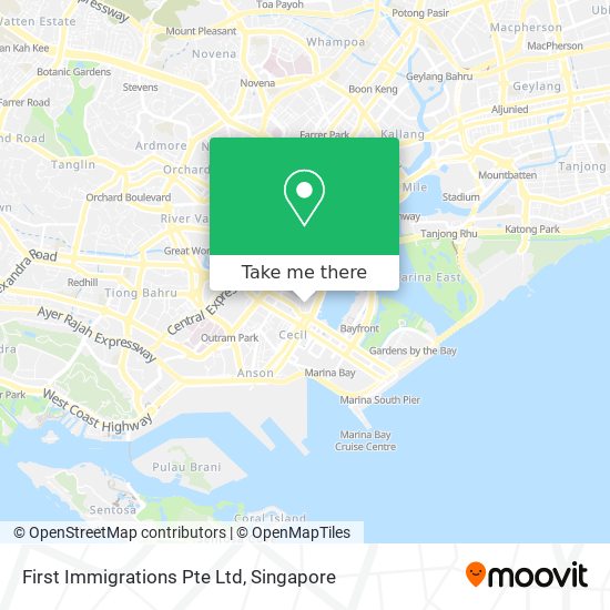 First Immigrations Pte Ltd map