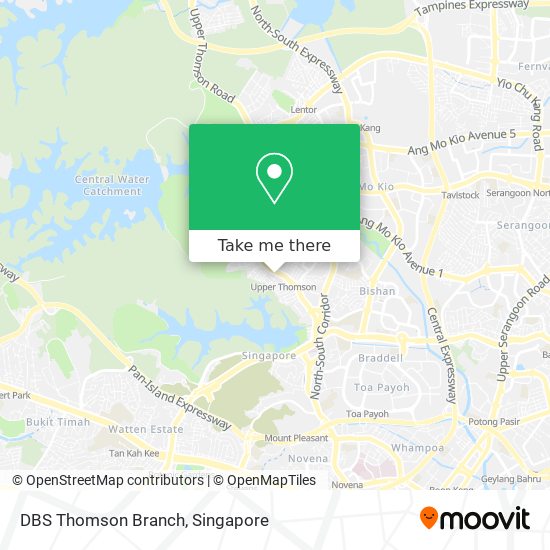 DBS Thomson Branch map