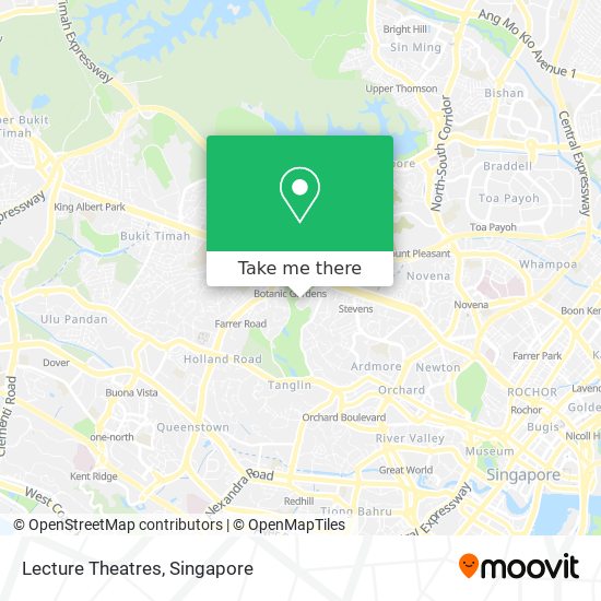 Lecture Theatres map