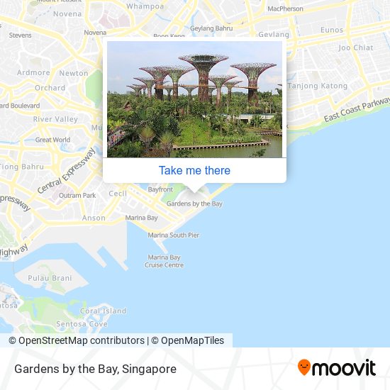 Gardens by the Bay map