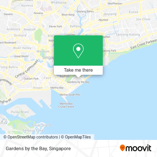 Gardens by the Bay map