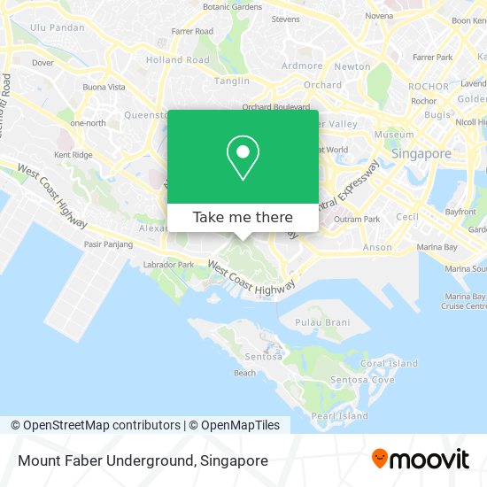 Mount Faber Underground map