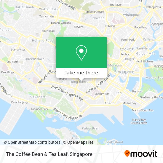 The Coffee Bean & Tea Leaf map