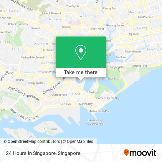 24 Hours In Singapore map