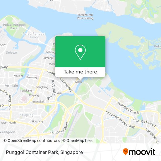 Punggol Container Park map