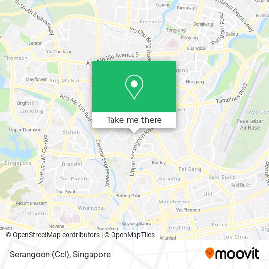 Serangoon (Ccl) map