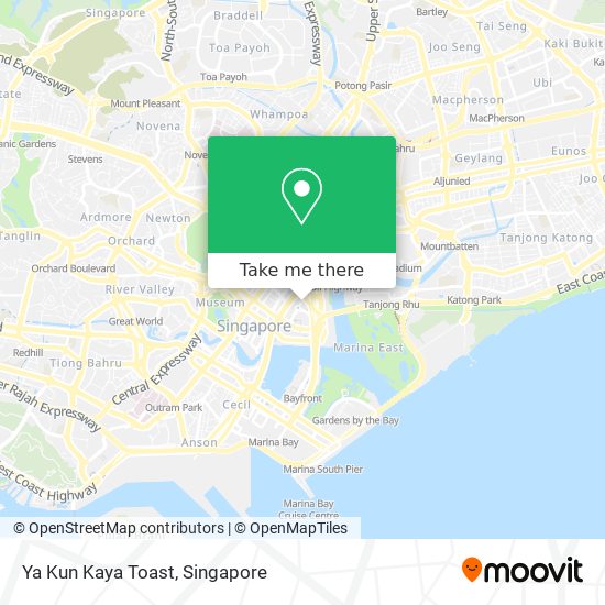 Ya Kun Kaya Toast map