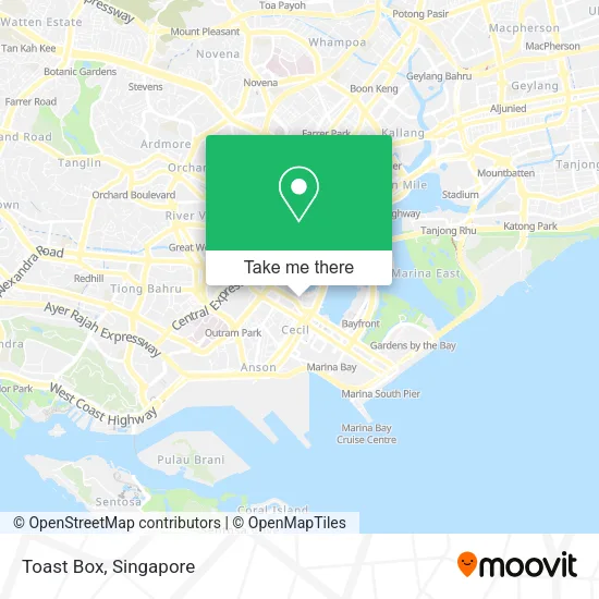 Toast Box map