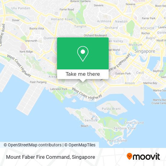Mount Faber Fire Command map