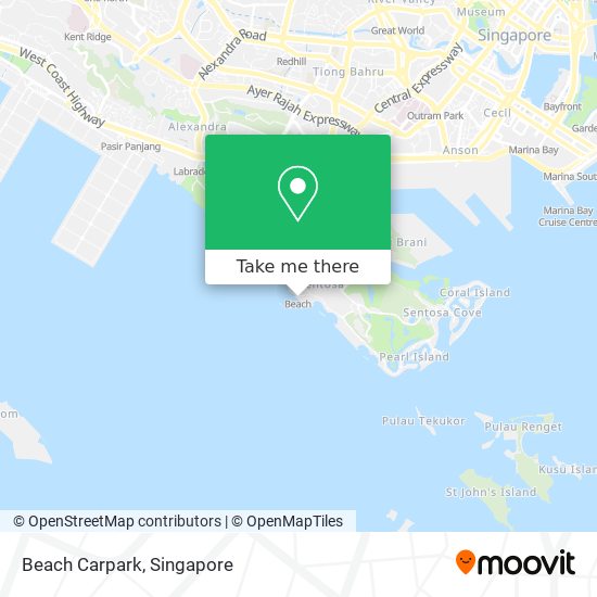 Beach Carpark map