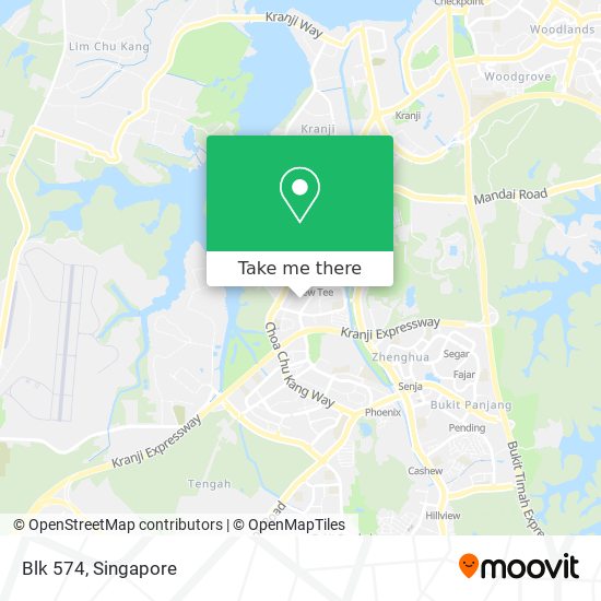 Blk 574 map