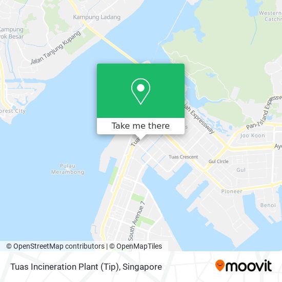 Tuas Incineration Plant (Tip) map