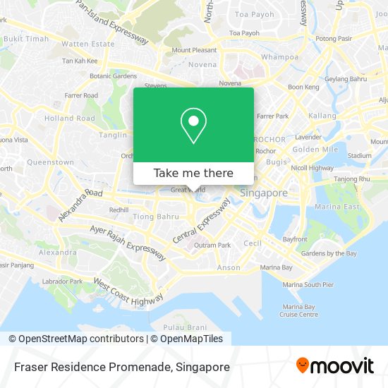 Fraser Residence Promenade地图