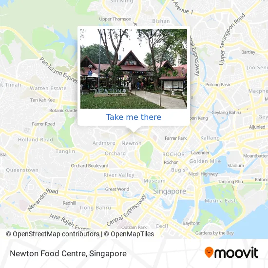 Newton Food Centre Map How To Get To Newton Food Centre In Singapore By Bus Or Metro?