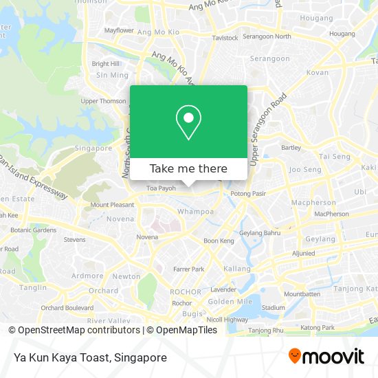 Ya Kun Kaya Toast map