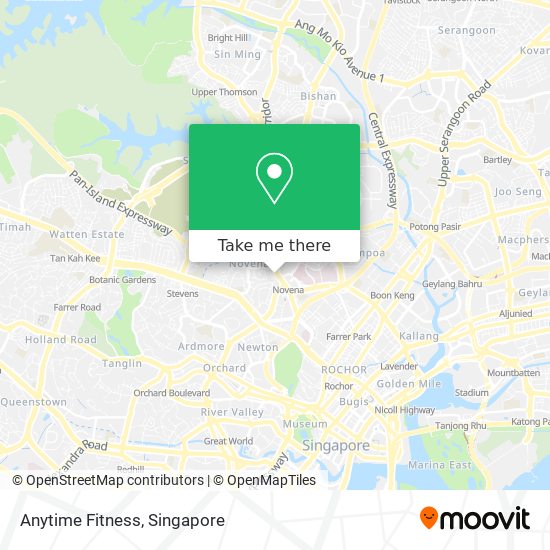 Anytime Fitness map