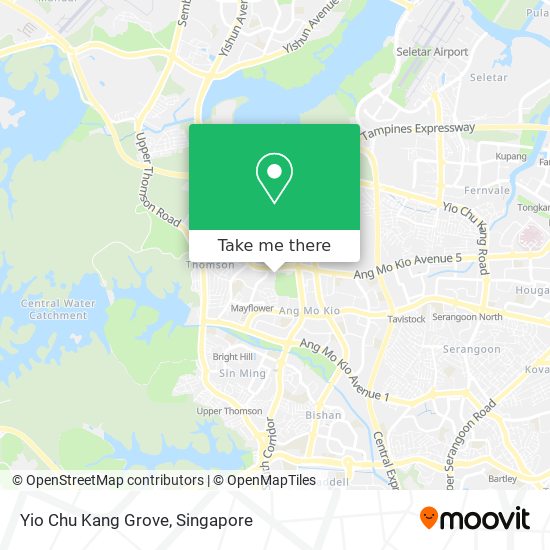 Yio Chu Kang Grove map