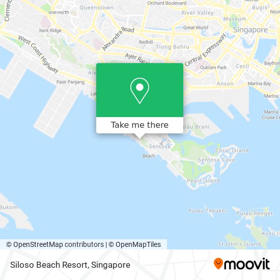 Siloso Beach Resort map