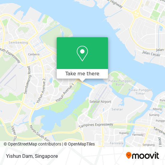 Yishun Dam map