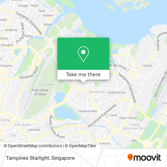 Tampines Starlight map