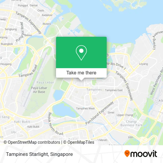 Tampines Starlight map