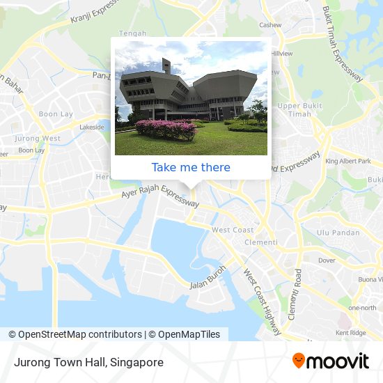 Jurong Town Hall map