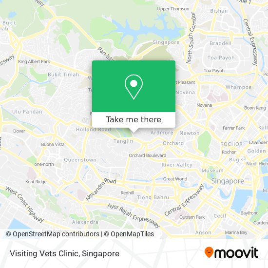 Visiting Vets Clinic map