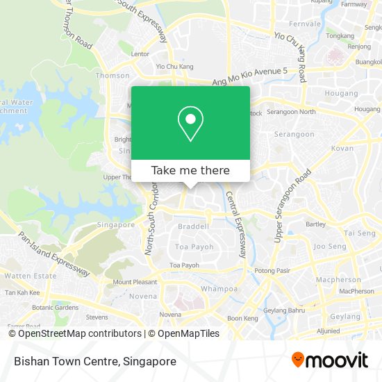 Bishan Town Centre map