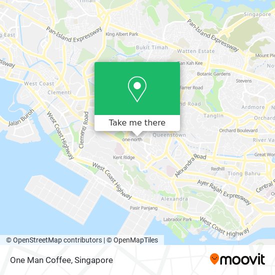 One Man Coffee map