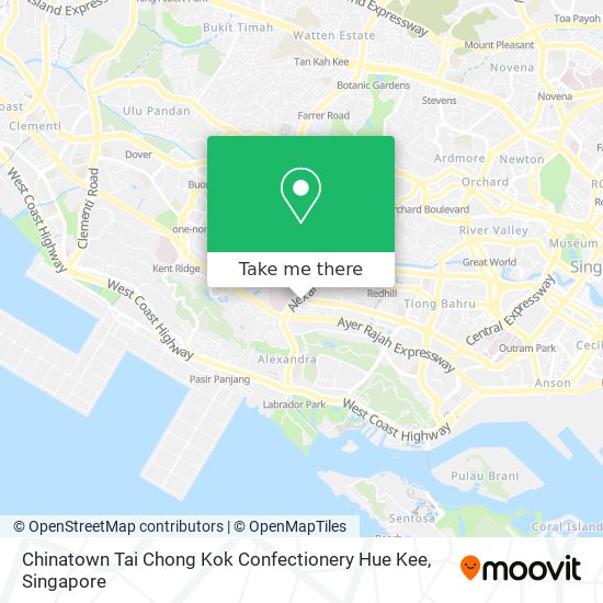 Chinatown Tai Chong Kok Confectionery Hue Kee map
