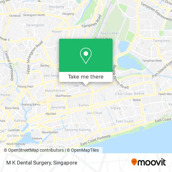 M K Dental Surgery map