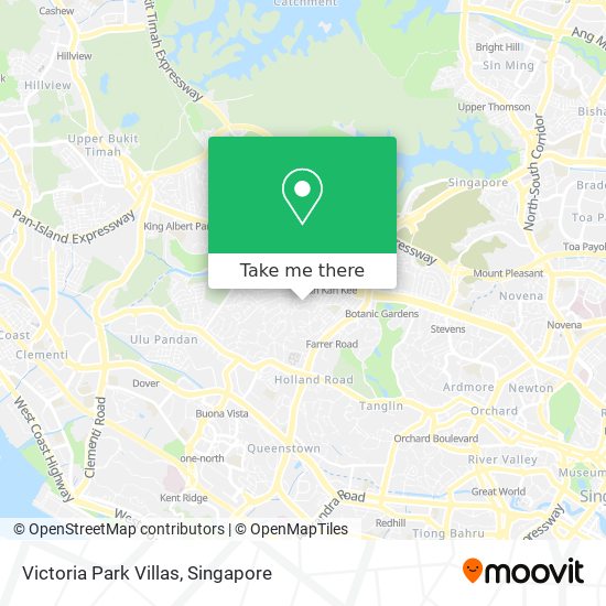 Victoria Park Villas map