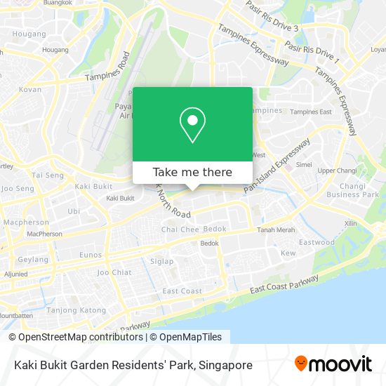 Kaki Bukit Garden Residents' Park map
