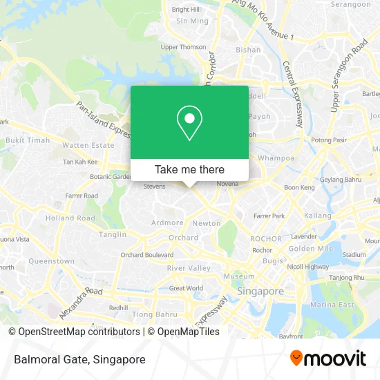 Balmoral Gate map