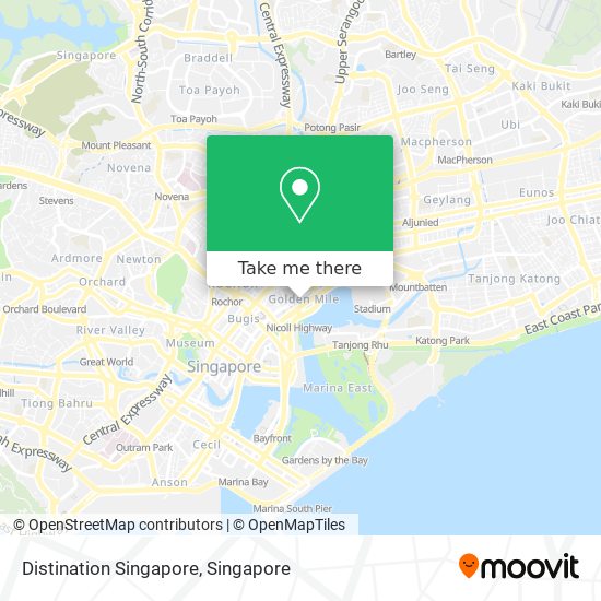 Distination Singapore map