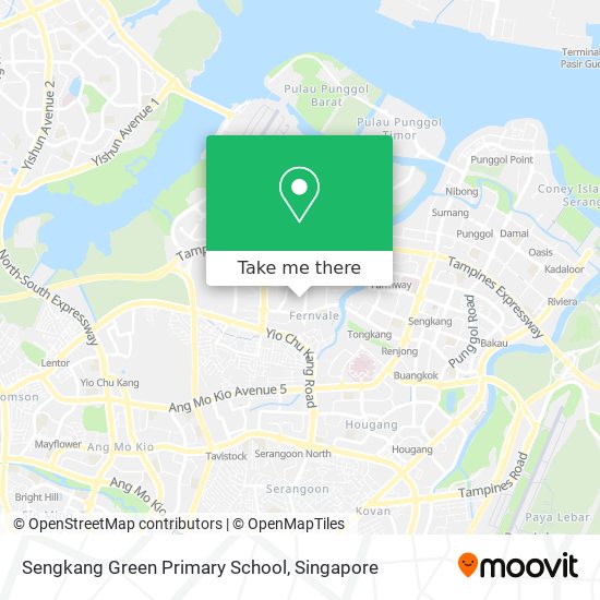 Sengkang Green Primary School map