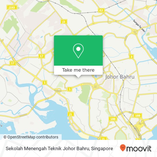 Sekolah Menengah Teknik Johor Bahru map