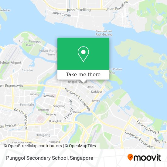 Punggol Secondary School map