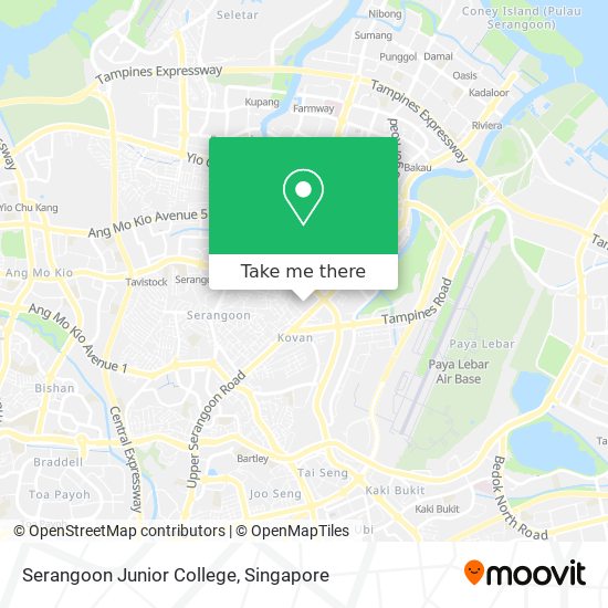 Serangoon Junior College map