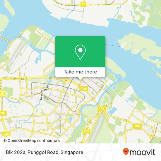 Blk 202a, Punggol Road地图