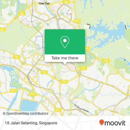 18 Jalan Selanting map