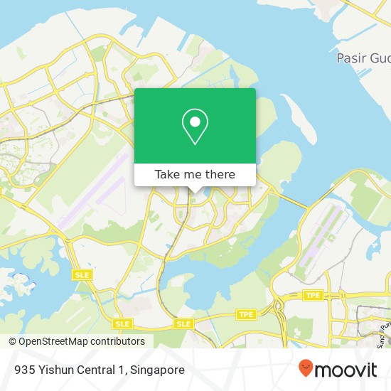 935 Yishun Central 1 map