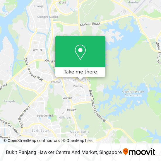 Bukit Panjang Hawker Centre And Market map