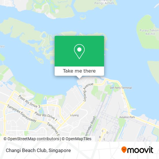 Changi Beach Club map