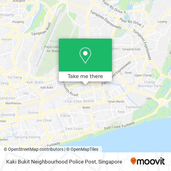 Kaki Bukit Neighbourhood Police Post map
