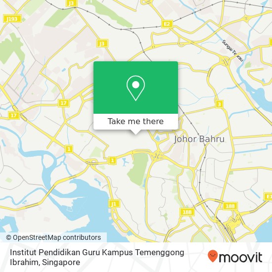 Institut Pendidikan Guru Kampus Temenggong Ibrahim map