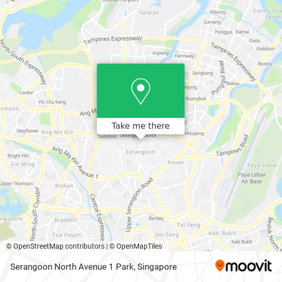 Serangoon North Avenue 1 Park map