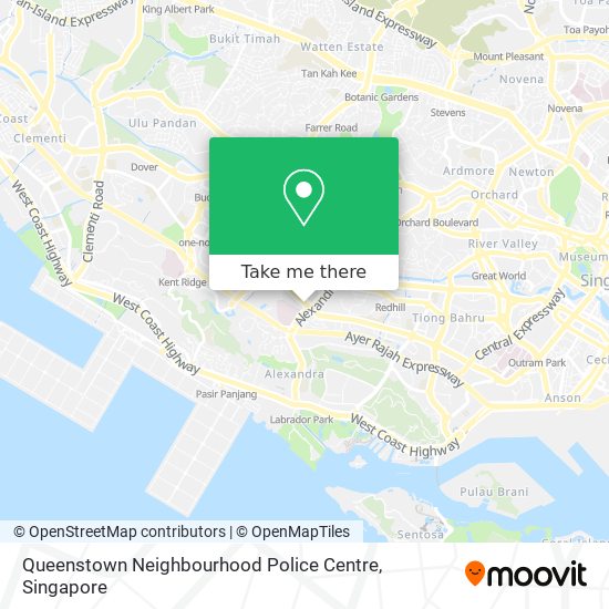 Queenstown Neighbourhood Police Centre map